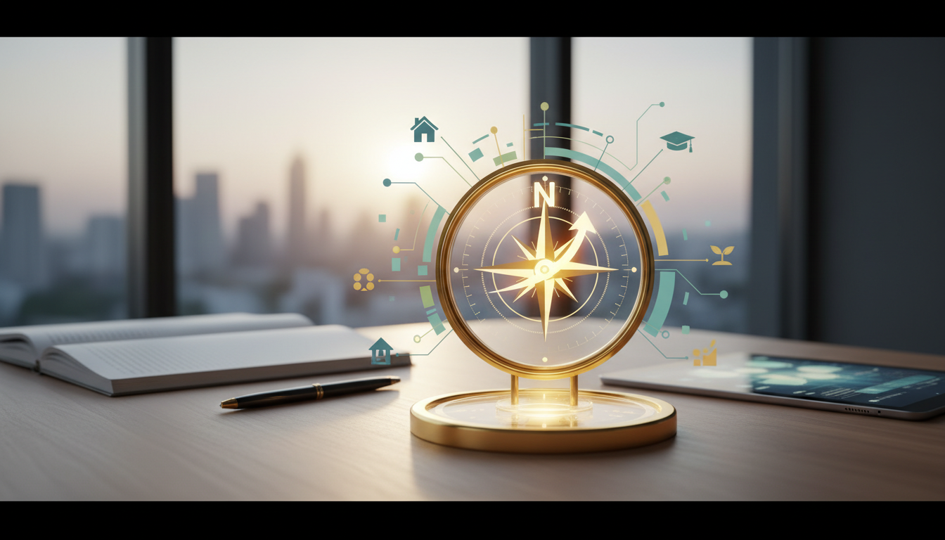 Nowoczesne planowanie budżetu domowego przy użyciu tabletu i notatnika w domowym biurze.